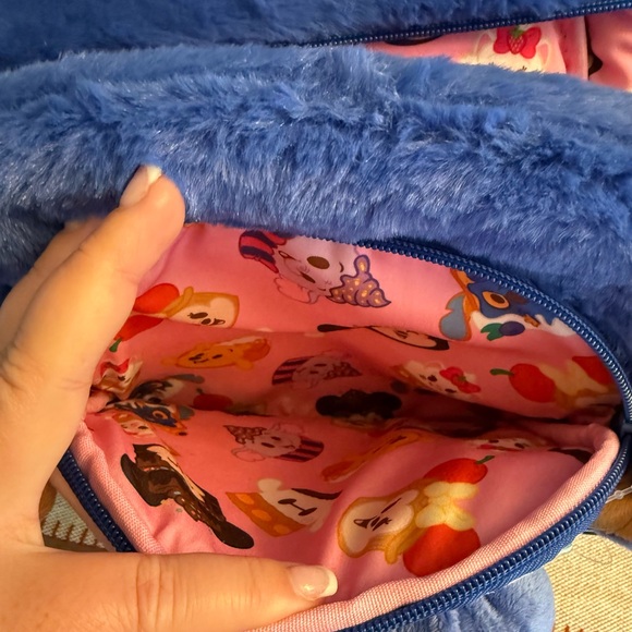 NWT Disney Munchings Stitch Blueberry Loaf Mini Backpack Bag - Picture 2 of 7